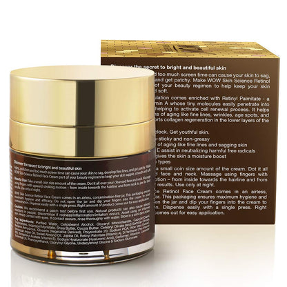 WOW SKIN SCIENCE RETINOL FACE CREAM, 50ML