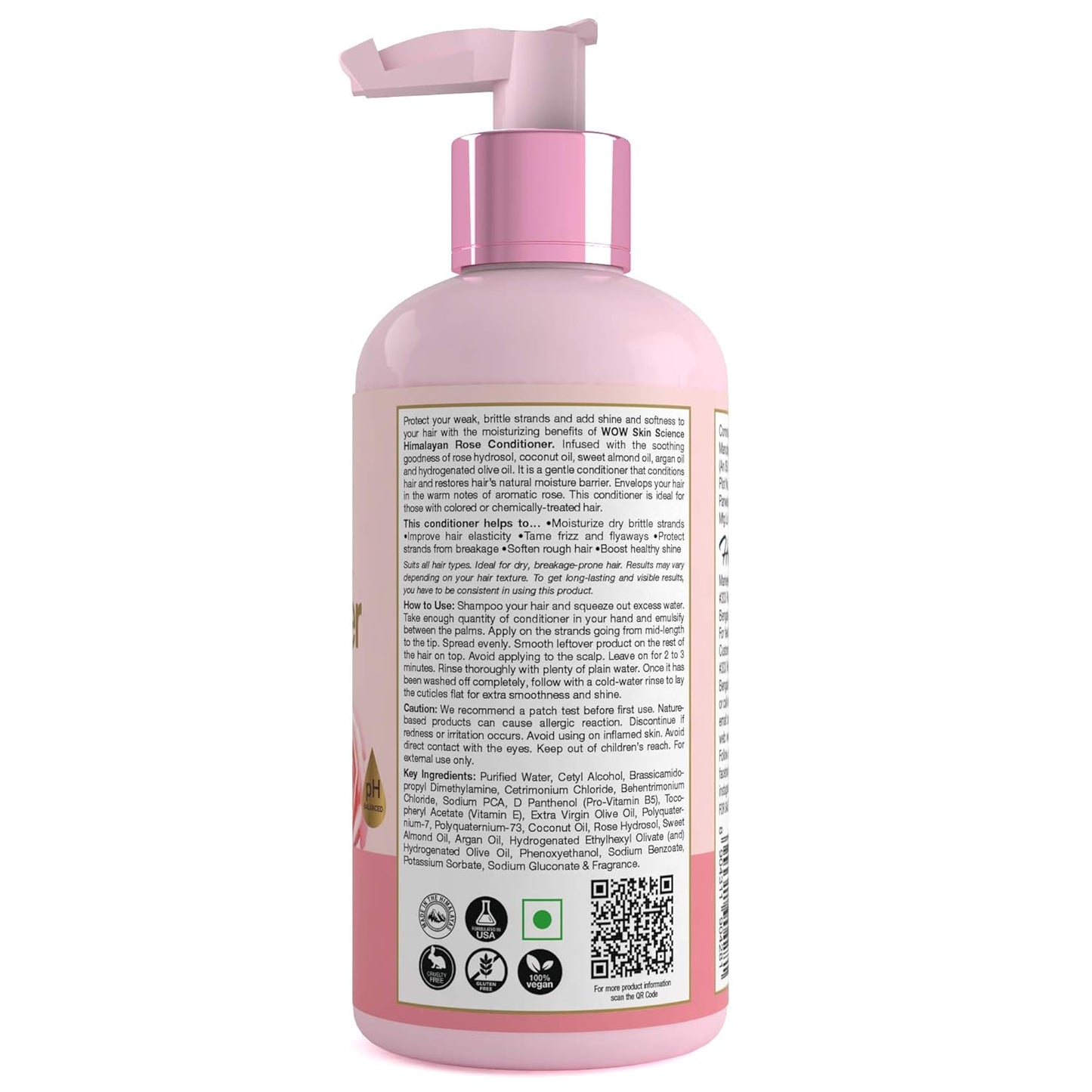 WOW SKIN SCIENCE HIMALAYA ROSE CONDITIONER, 300ML