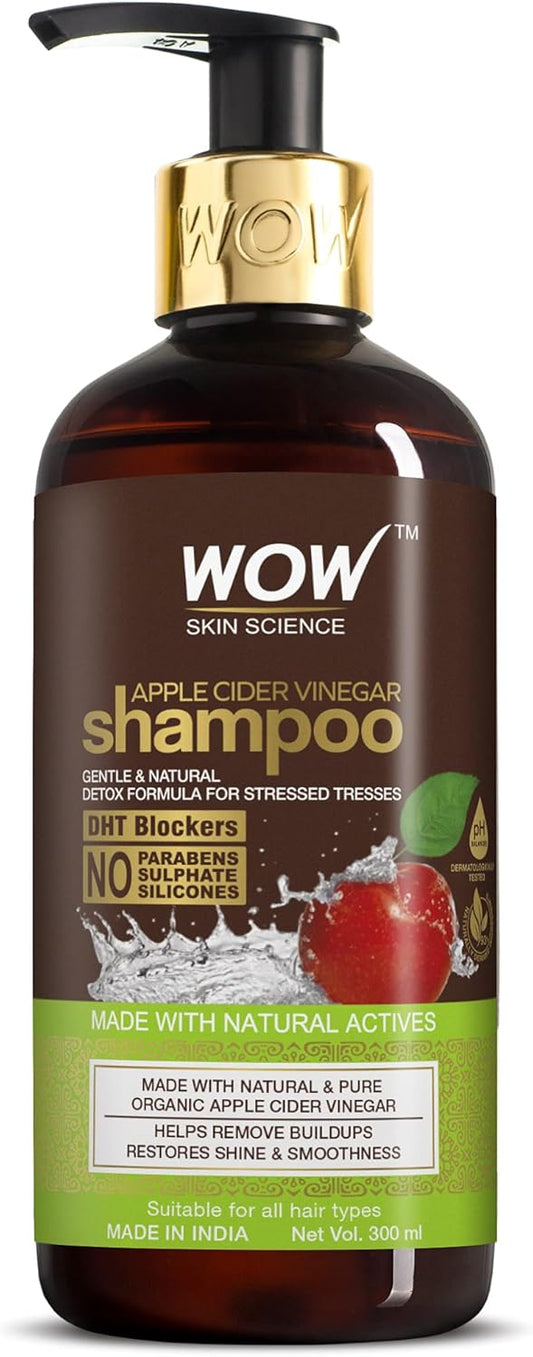 WOW SKIN SCIENCE APPLE CIDER VINEGER SHAMPOO, 300ML