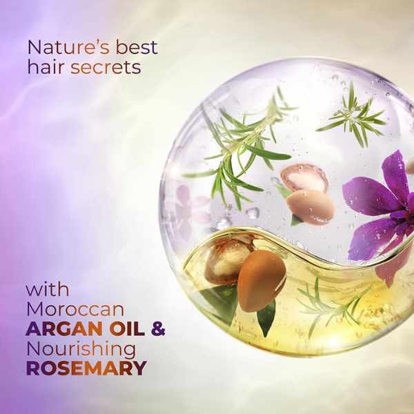 Sunsilk Argan Oil & Rosemary Frizz Smooth Oil Blends Shampoo, 370 ML