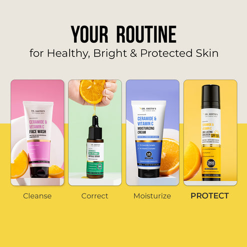 Dr. Sheth’s Ceramide & Vitamin C Long-Lasting Sunscreen, 50 GM