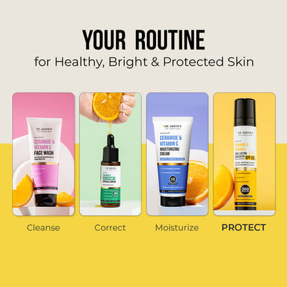Dr. Sheth’s Ceramide & Vitamin C Long-Lasting Sunscreen, 50 GM