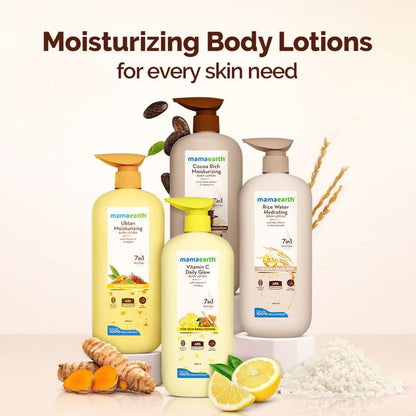 Mamaearth Rice Water Hydrating Body Lotion with Rice Water & Niacinamide, 400 ML