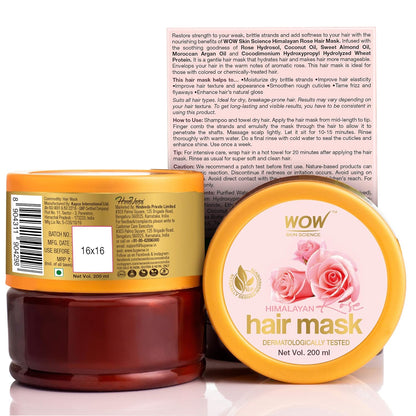 WOW SKIN SCIENCE HIMALAYA ROSE HAIR MASK, 200ML