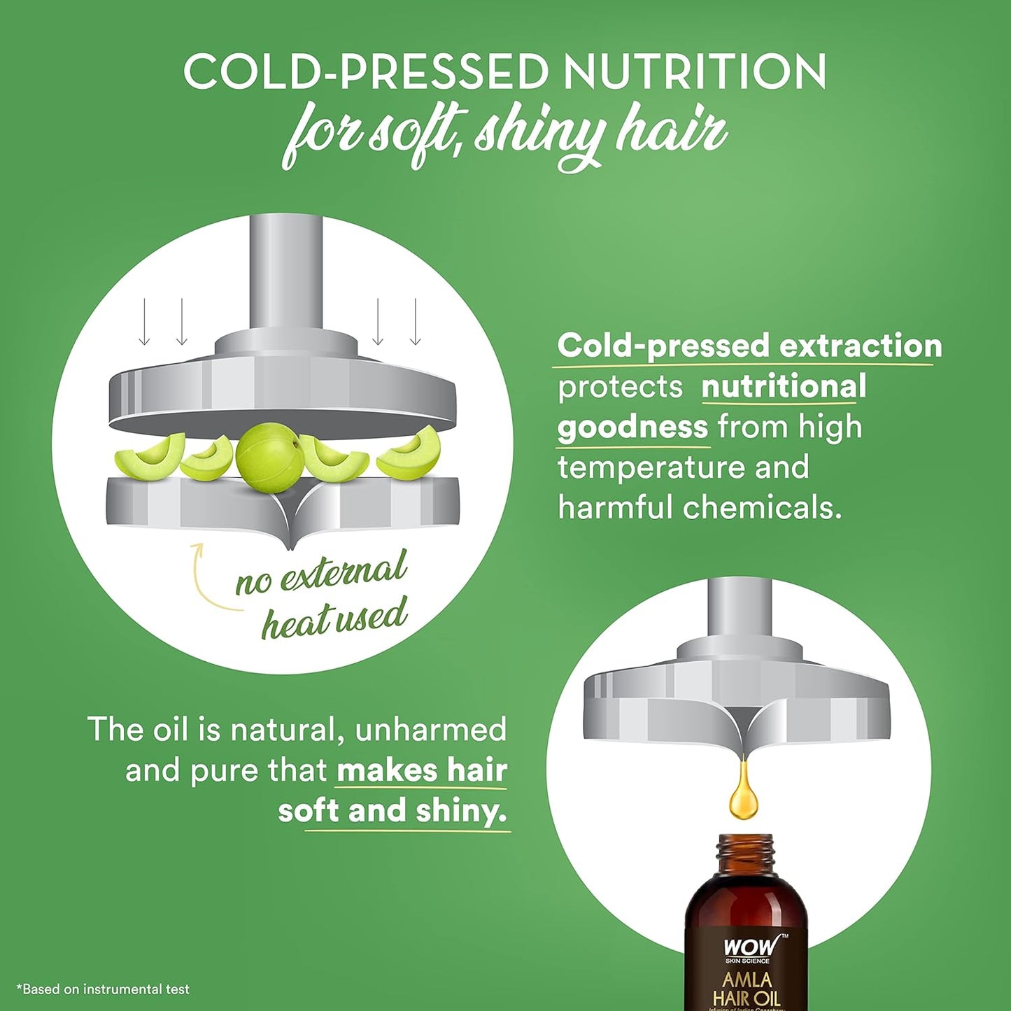 WOW SKIN SCIENCE AMLA HAIR OIL WITH COMB, 100ML