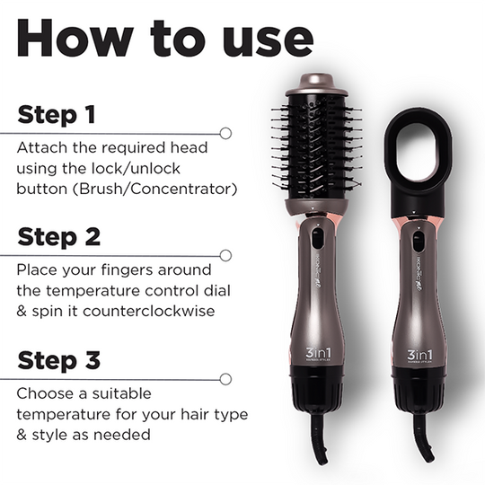 IKONIC 3 IN 1 EXPRESS HAIR STYLER