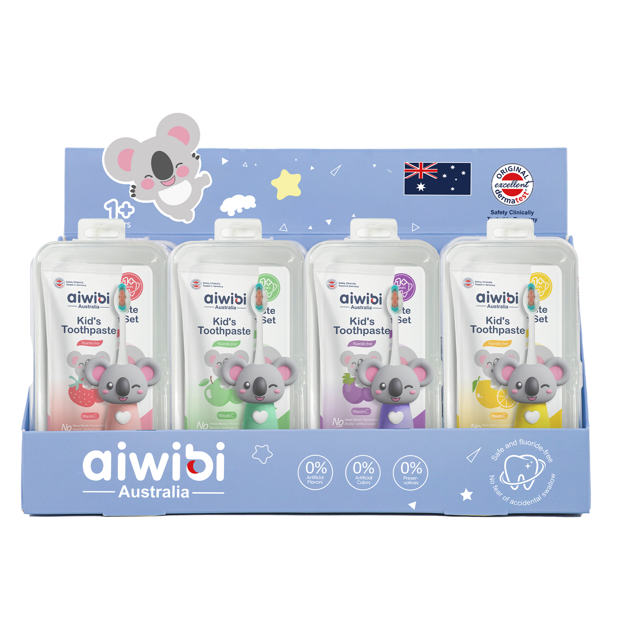 Aiwibi Kid's Tooth Brush & Tooth Paste Combo