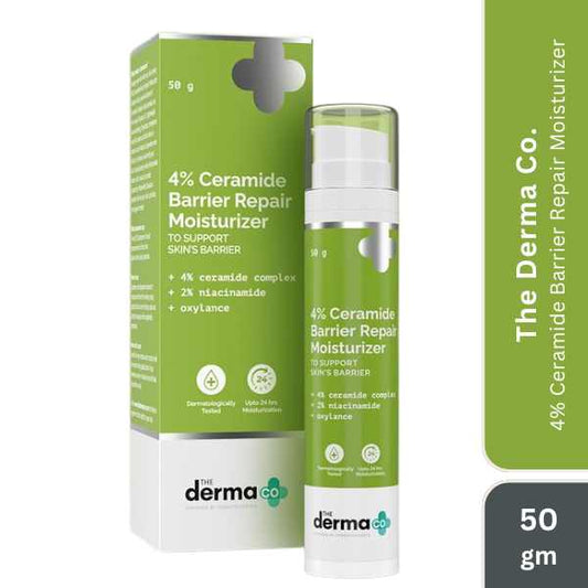 The Derma Co. 4% Ceramide Barrier Repair Moisturizer with Ceramide, Niacinamide, and Oxylance, 50 GM