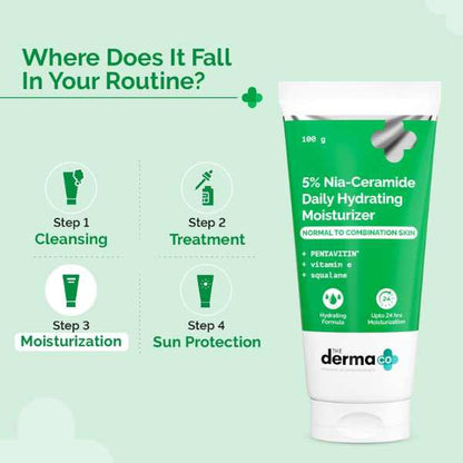 The Derma Co. 5% Nia-Ceramide Daily hydrating Moisturizer, 100 GM