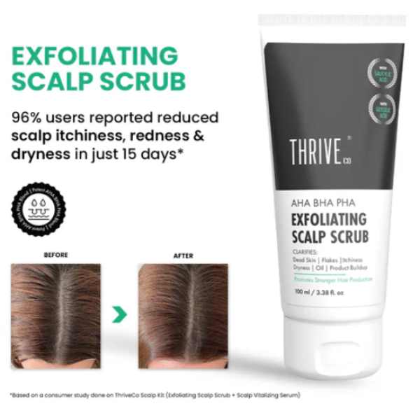 ThriveCo AHA BHA PHA Exfoliating Scalp Scrub, 100 ML