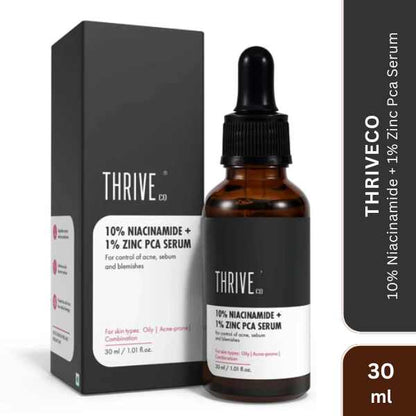 Thriveco 10% Niacinamide + 1% Zinc Pca Serum, 30 ML