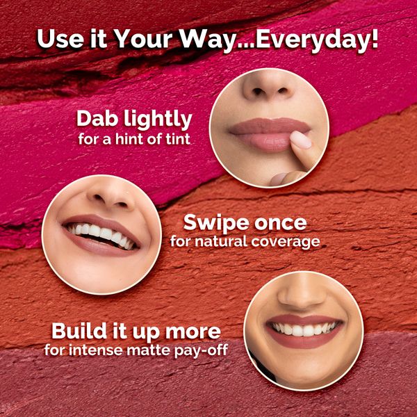 Mamaearth Moisture Matte Long Stay Lipstick, 3 ML