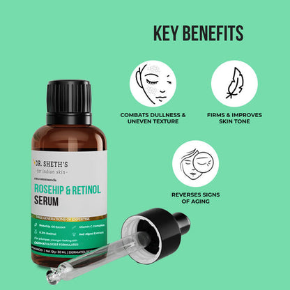 Dr. Sheth's Rosehip & Retinol Serum, 30 ML
