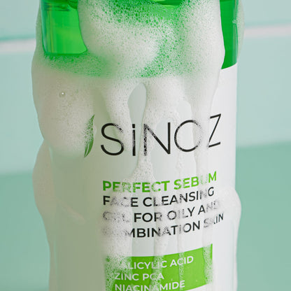 Sinoz Perfect Sebum Face Cleansing Gel For Oily & Combination Skin, 400ML