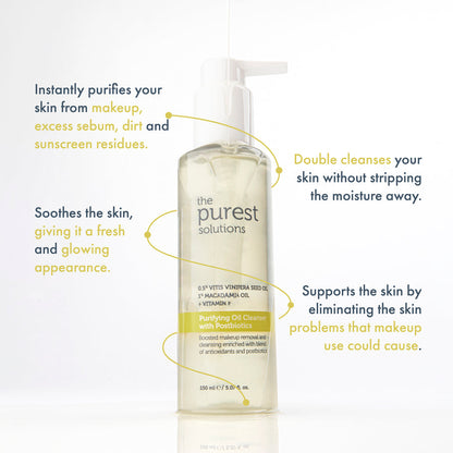 The Purest Solutions Postbiotic Purifying Oil Cleanser, 150ml