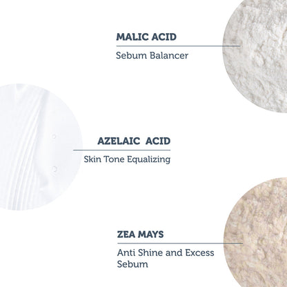 The Purest Solutions Exfoliating Fruit Enzyme Powder Cleanser 0.2% Azelaic Acid & 0.2% Malic Acid, 55GM