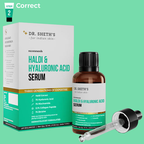 Dr. Sheth’s Haldi & Hyaluronic Acid Serum, 30 ML
