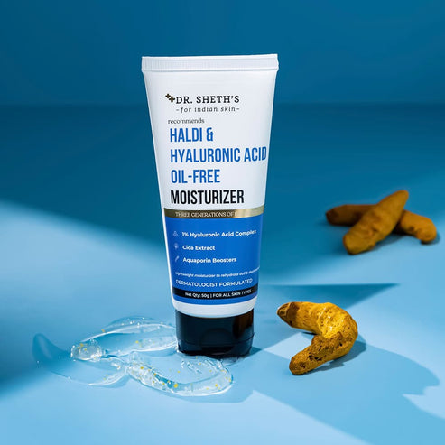 Dr. Sheth’s Haldi & Hyaluronic Acid Oil-Free Moisturizer, 50 GM