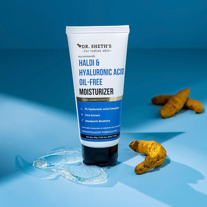 Dr. Sheth’s Haldi & Hyaluronic Acid Oil-Free Moisturizer, 50 GM