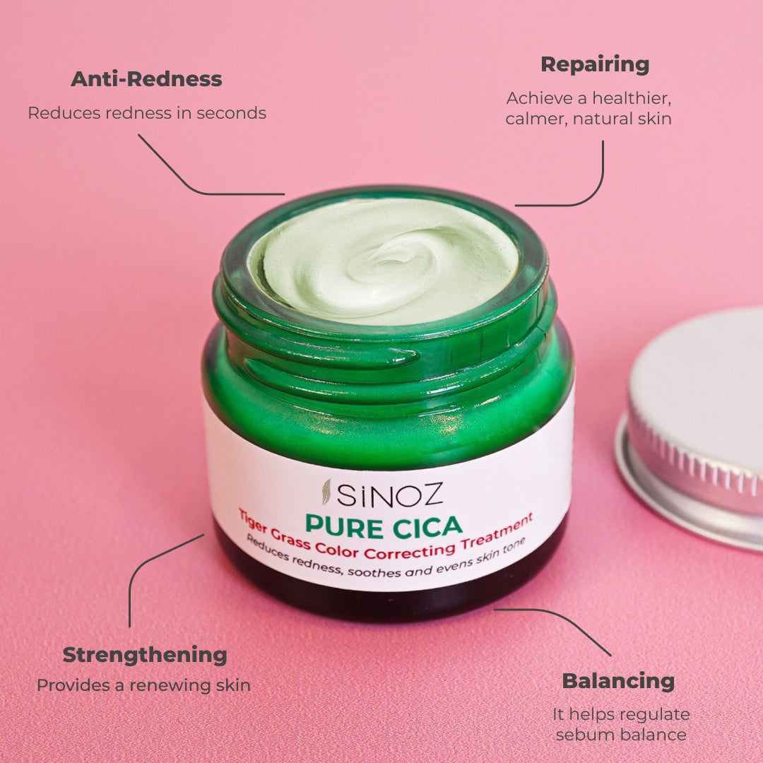 Sinoz Pure Cica Tiger Grass Tone Equalizing Cream, 15ML
