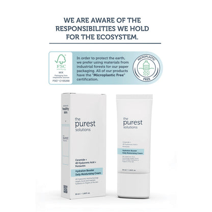 The Purest Solutions Hydration Booster Daily Moisturizing Cream Ceramide + 4D Hyaluronic Acid + Pentavitin, 50ML