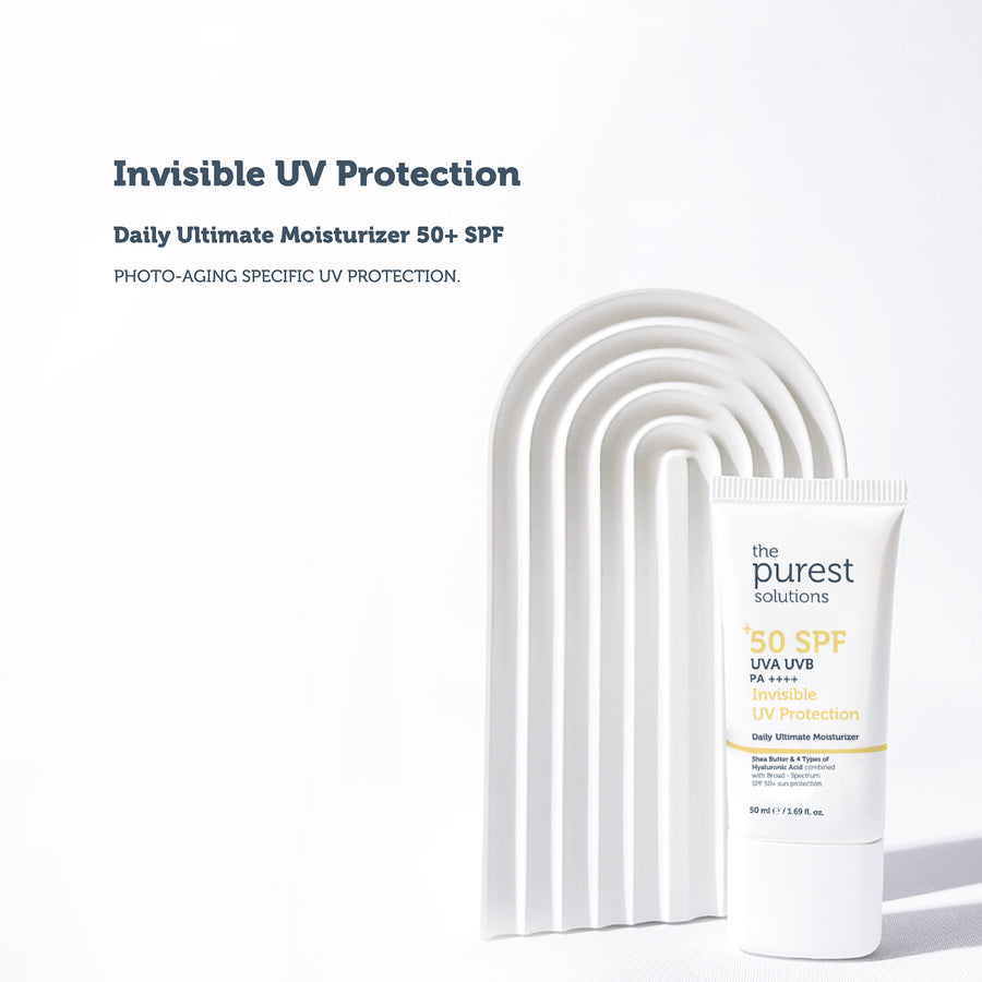 The Purest Solutions Invisible UV Protection Daily Intensive Moisturizer 50+ SPF, 50ML