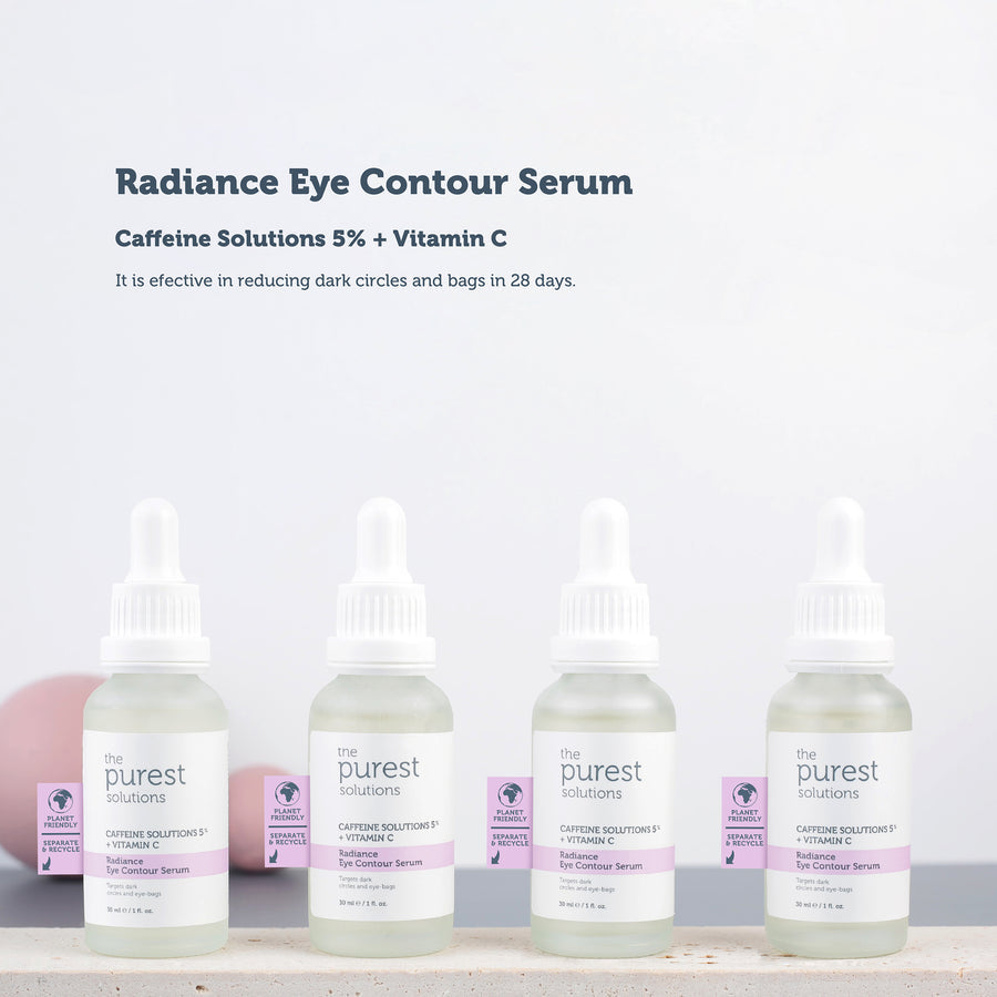 The Purest Solutions Caffeine 5% + Vitamin C Radiance Eye Contour Serum, 30ML