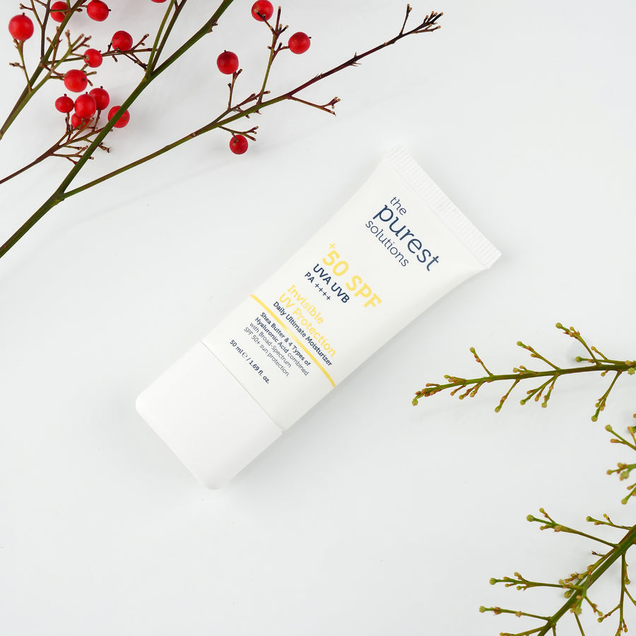 The Purest Solutions Invisible UV Protection Daily Intensive Moisturizer 50+ SPF, 50ML