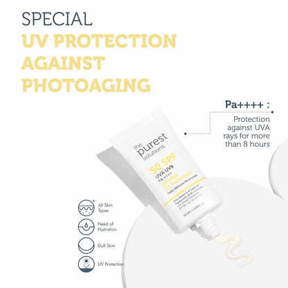 The Purest Solutions Invisible UV Protection Daily Intensive Moisturizer 50+ SPF, 50ML