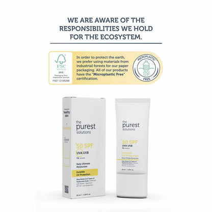 The Purest Solutions Invisible UV Protection Daily Intensive Moisturizer 50+ SPF, 50ML
