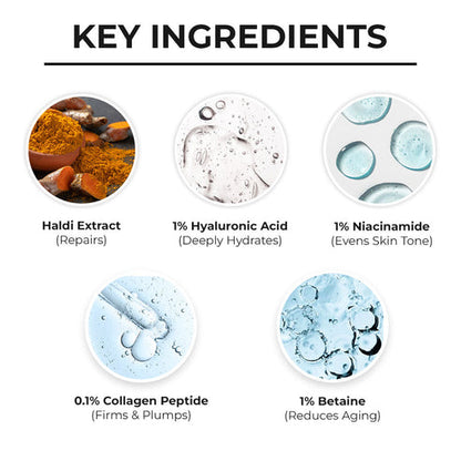 Dr. Sheth’s Haldi & Hyaluronic Acid Serum, 30 ML