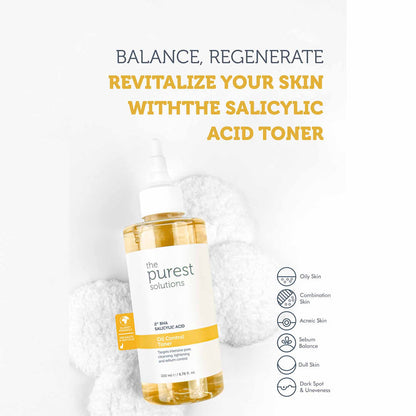 The Purest Solutions Oil Control Toner 2% BHA Salicylic Acid, 200ML