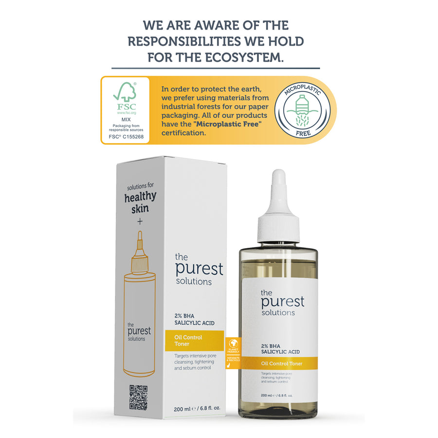 The Purest Solutions Oil Control Toner 2% BHA Salicylic Acid, 200ML