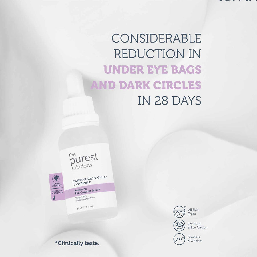 The Purest Solutions Caffeine 5% + Vitamin C Radiance Eye Contour Serum, 30ML