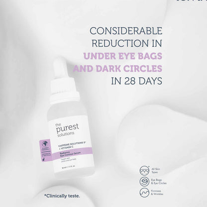 The Purest Solutions Caffeine 5% + Vitamin C Radiance Eye Contour Serum, 30ML