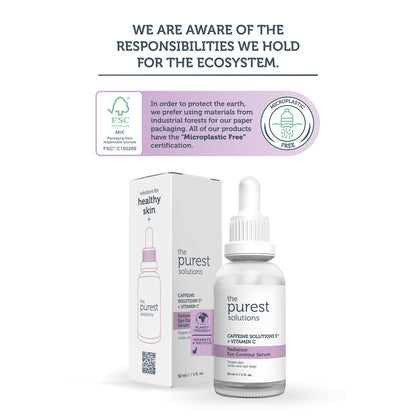 The Purest Solutions Caffeine 5% + Vitamin C Radiance Eye Contour Serum, 30ML