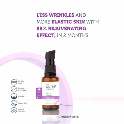 The Purest Solutions Rejuvenating Retinol Serum 1% Retinol + Ceramide, 30ML