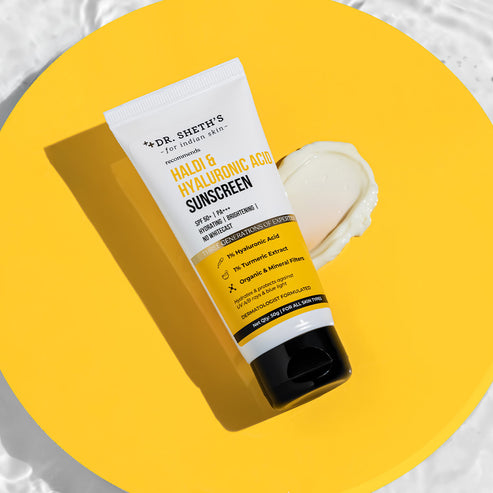 Dr. Sheth's Haldi & Hyaluronic Acid Sunscreen, 50 GM