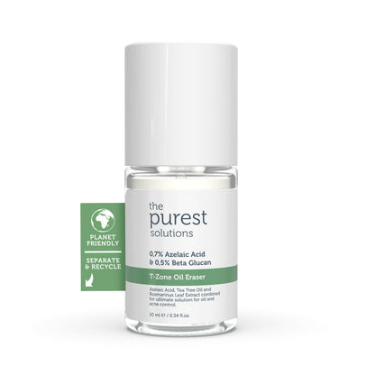 The Purest Solutions T-Zone Oil Eraser 0.7% Azelaic Acid & 0.5% Beta Glucan, 10ML