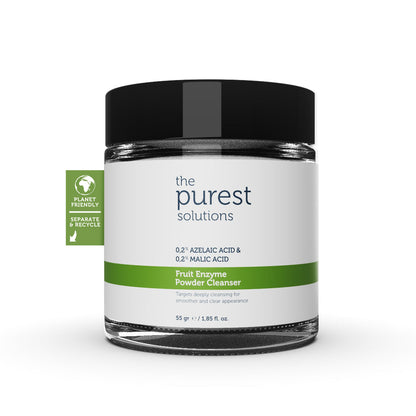 The Purest Solutions Exfoliating Fruit Enzyme Powder Cleanser 0.2% Azelaic Acid & 0.2% Malic Acid, 55GM