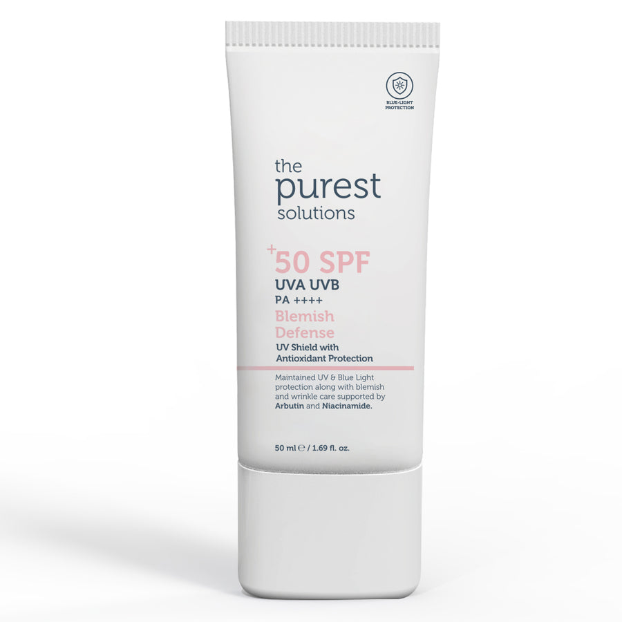 The Purest Solutions Blemish Defense UVA/UVB Antioxidant Protection For Blemish Prone Skin 50+ SPF, 50ML