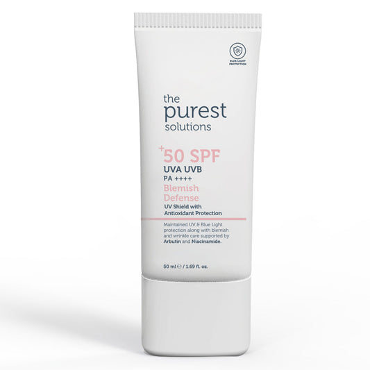 The Purest Solutions Blemish Defense UVA/UVB Antioxidant Protection For Blemish Prone Skin 50+ SPF, 50ML