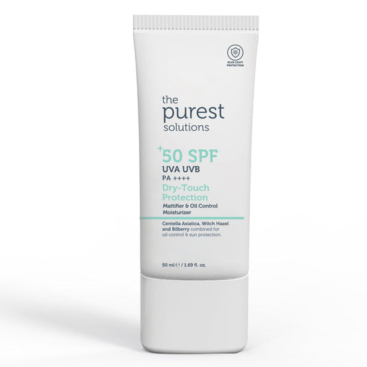 The Purest Solutions Dry Touch Protection Mattifier & Oil Control Moisturizer for Oily Skin 50+ SPF, 50ML