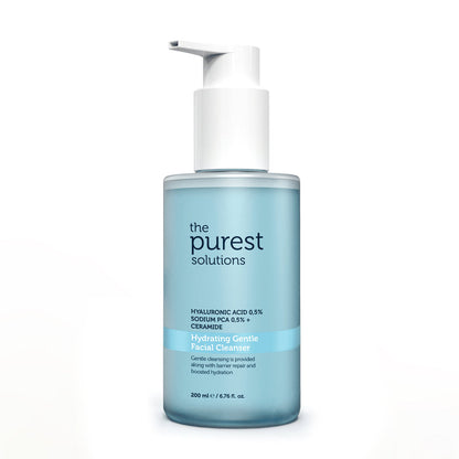 The Purest Solutions Hydrating Gentle Facial Cleanser 0.5% Hyaluronic Acid 0.5% Sodium PCA Ceramide, 200ml