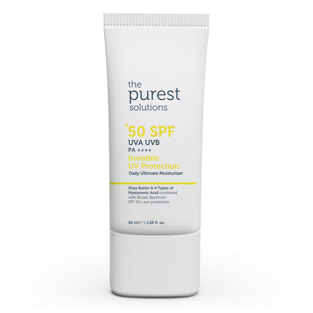 The Purest Solutions Invisible UV Protection Daily Intensive Moisturizer 50+ SPF, 50ML