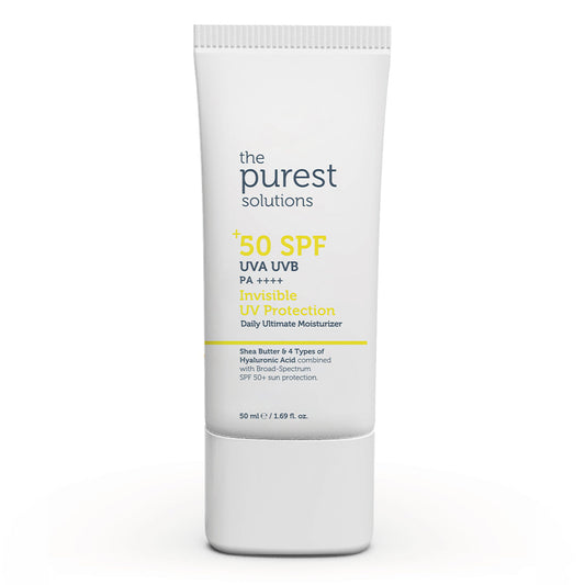 The Purest Solutions Invisible UV Protection Daily Intensive Moisturizer 50+ SPF, 50ML