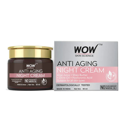 WOW SKIN SCIENCE ANTI AGING NIGHT FACE CREAM, 50ML