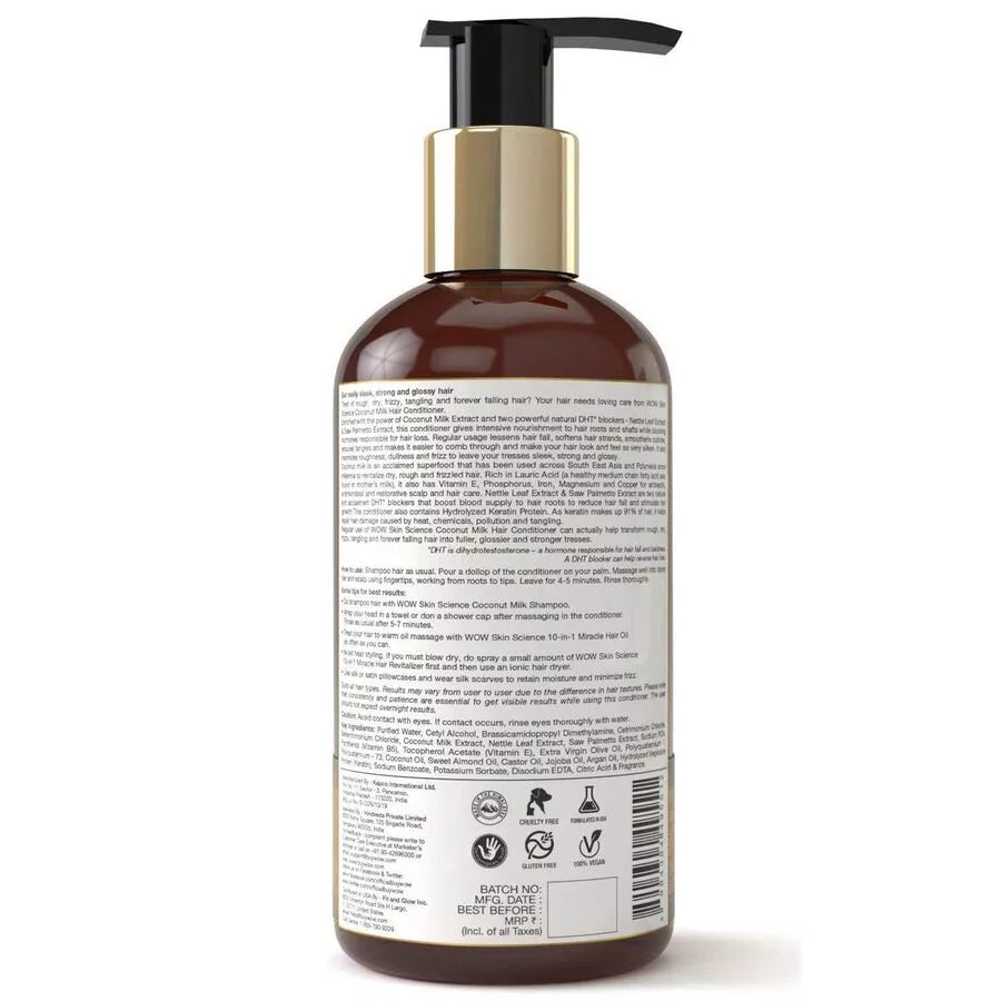 WOW SKIN SCIENCE COCONUT MILK CONDITIONER, 300ML