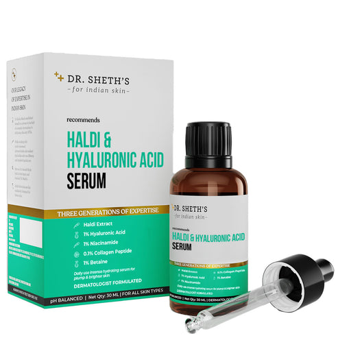 Dr. Sheth’s Haldi & Hyaluronic Acid Serum, 30 ML