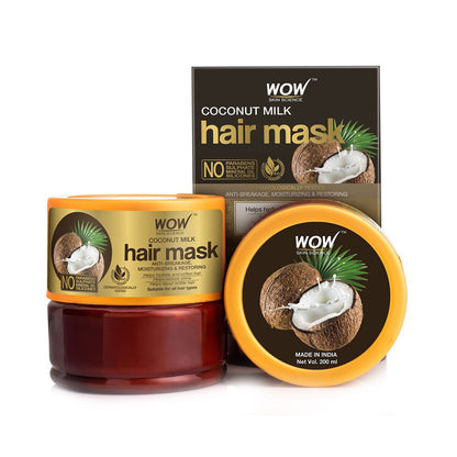 WOW SKIN SCIENCE COCONUT MILK HAIR MASK, 200ML